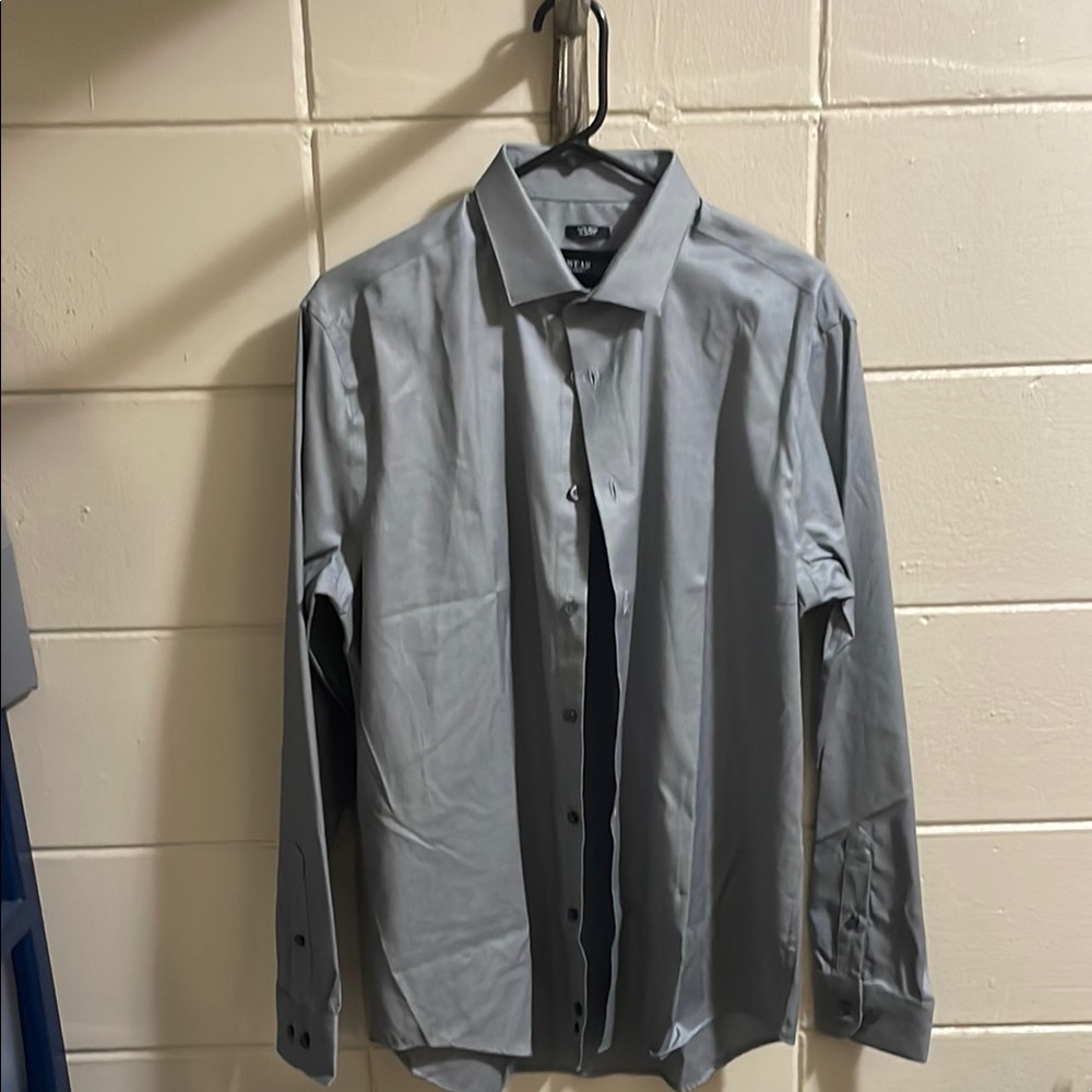 Kenneth Cole Gray Dress Shirt Classic Style